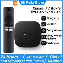 Xiaomi Mi TV Box S 3rd / 2nd Gen, Android, 4K UHD, Google TV, Dolby Vision HDR10 +, Google Assistant BTstimulations - IRON TV STORE