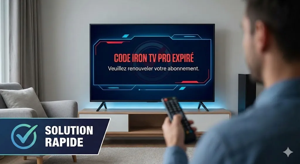 Code Iron TV Pro expiré