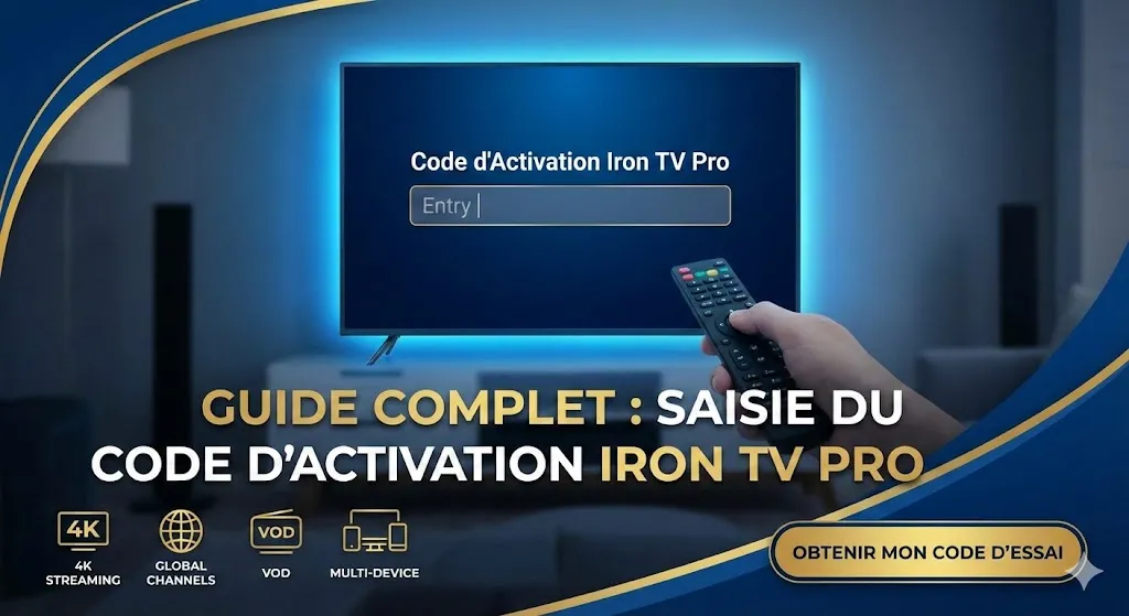 Code d'activation Iron TV Pro