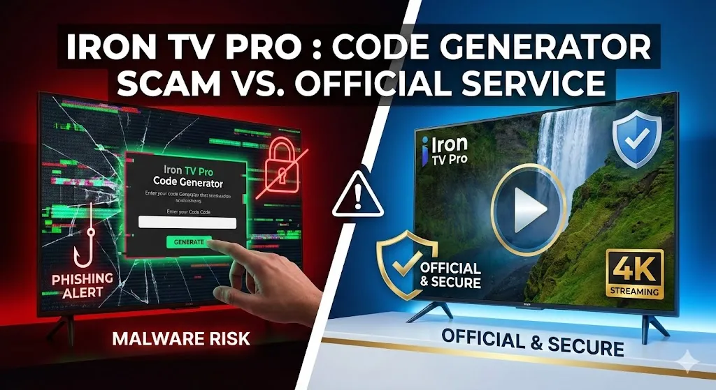 Générateur de code Iron TV Pro