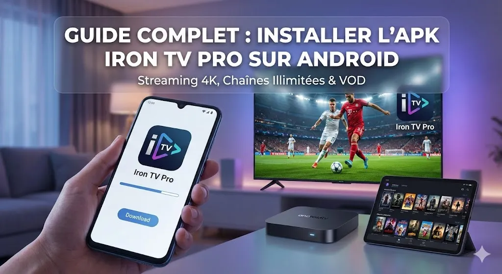 Installer APK Iron TV Pro Android