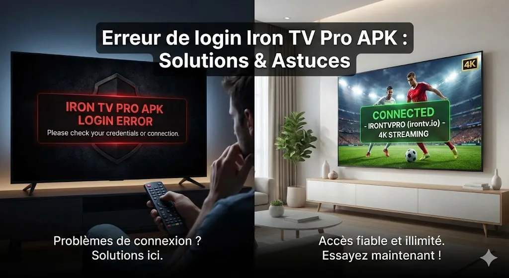 Iron TV Pro APK login error